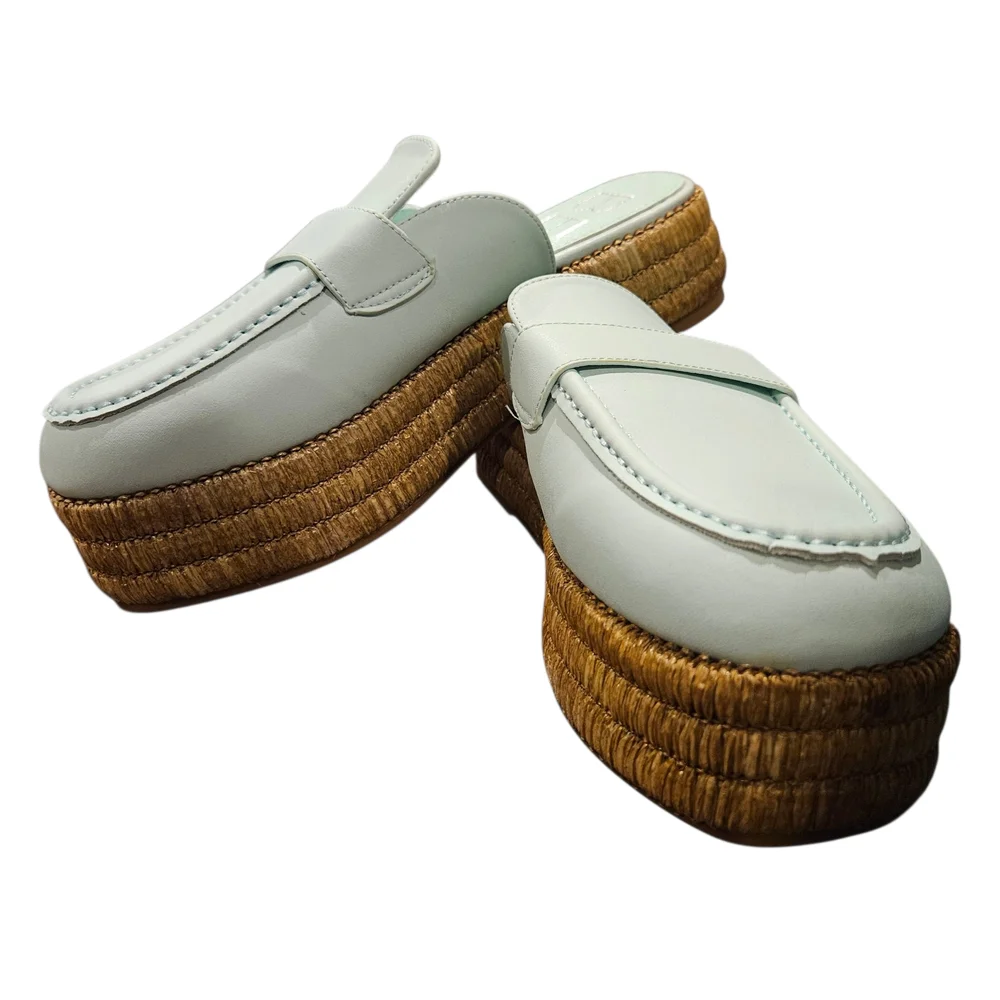 NWT - Women's Light Blue Espadrille Loafers - Size 9 - Picture 11 of 13